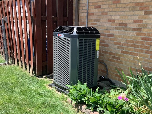 Trane AC unit installed by Logan Services.
