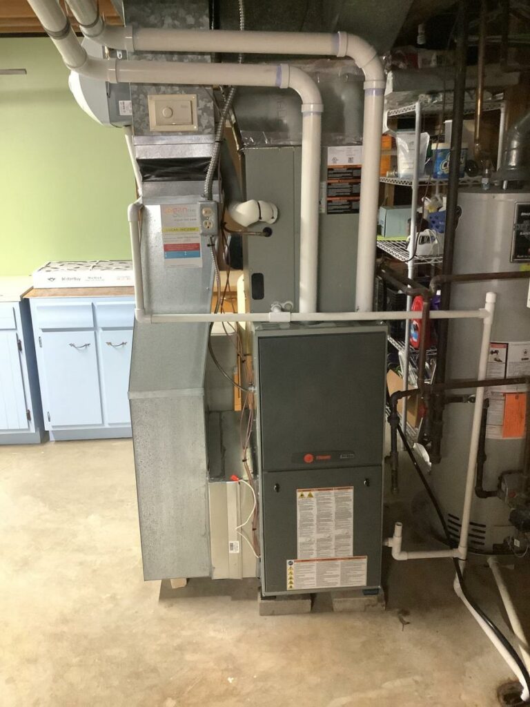 clean furnace installation