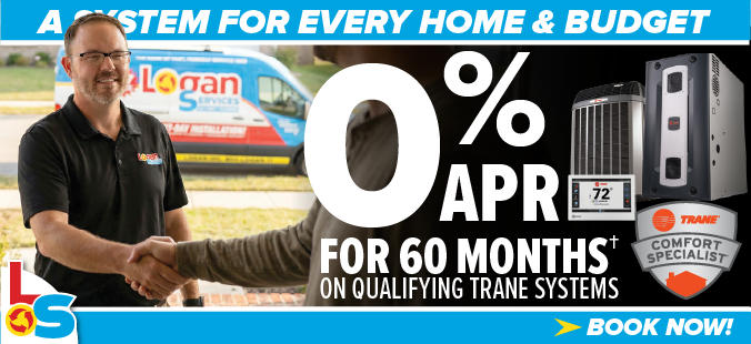 Get 0% APR for 60 months on select Trane systems