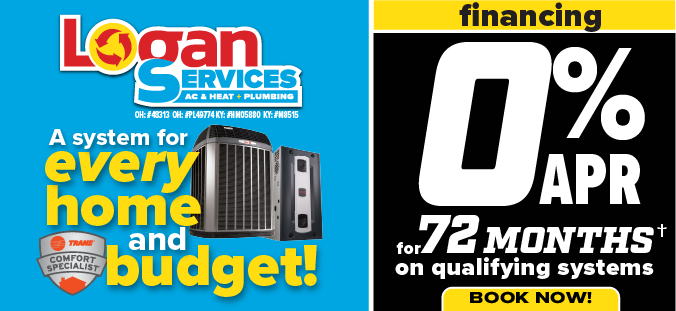 0% APR for 72 months on HVAC system replacement