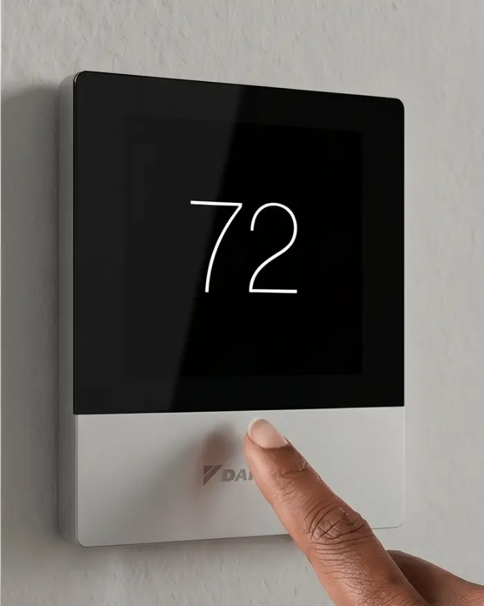 Daikin thermostat in home