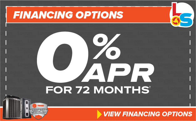 HVAC financing offer - get 0% APR for 72 months