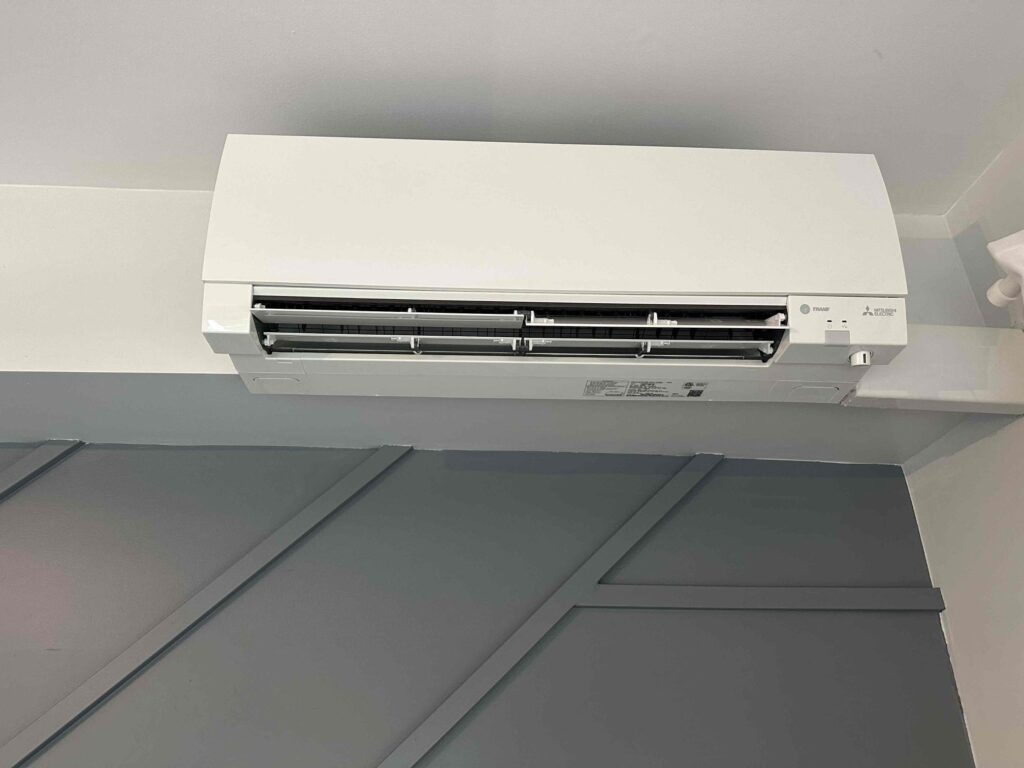 ductless A/C unit inside home