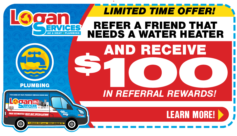 Plumbing coupon $100 off refer a friend