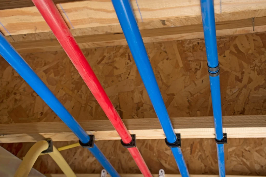 Frozen PEX pipes in house