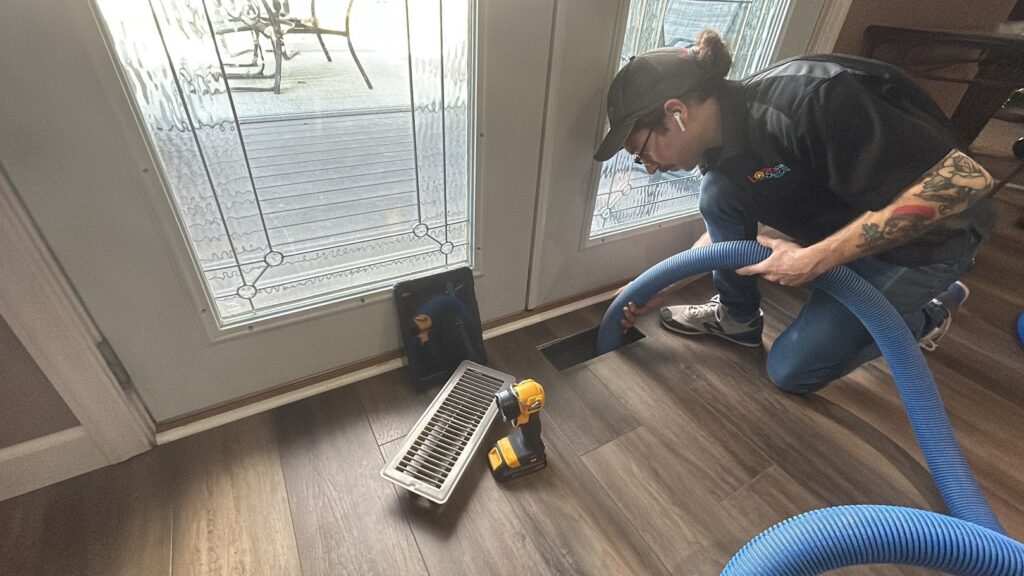 Logan Services provides duct cleaning services for residential HVAC systems.