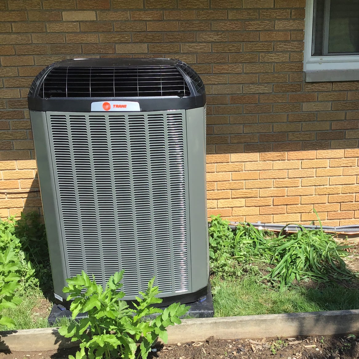 Heat pump installed in Xenia, OH, by Logan Services.