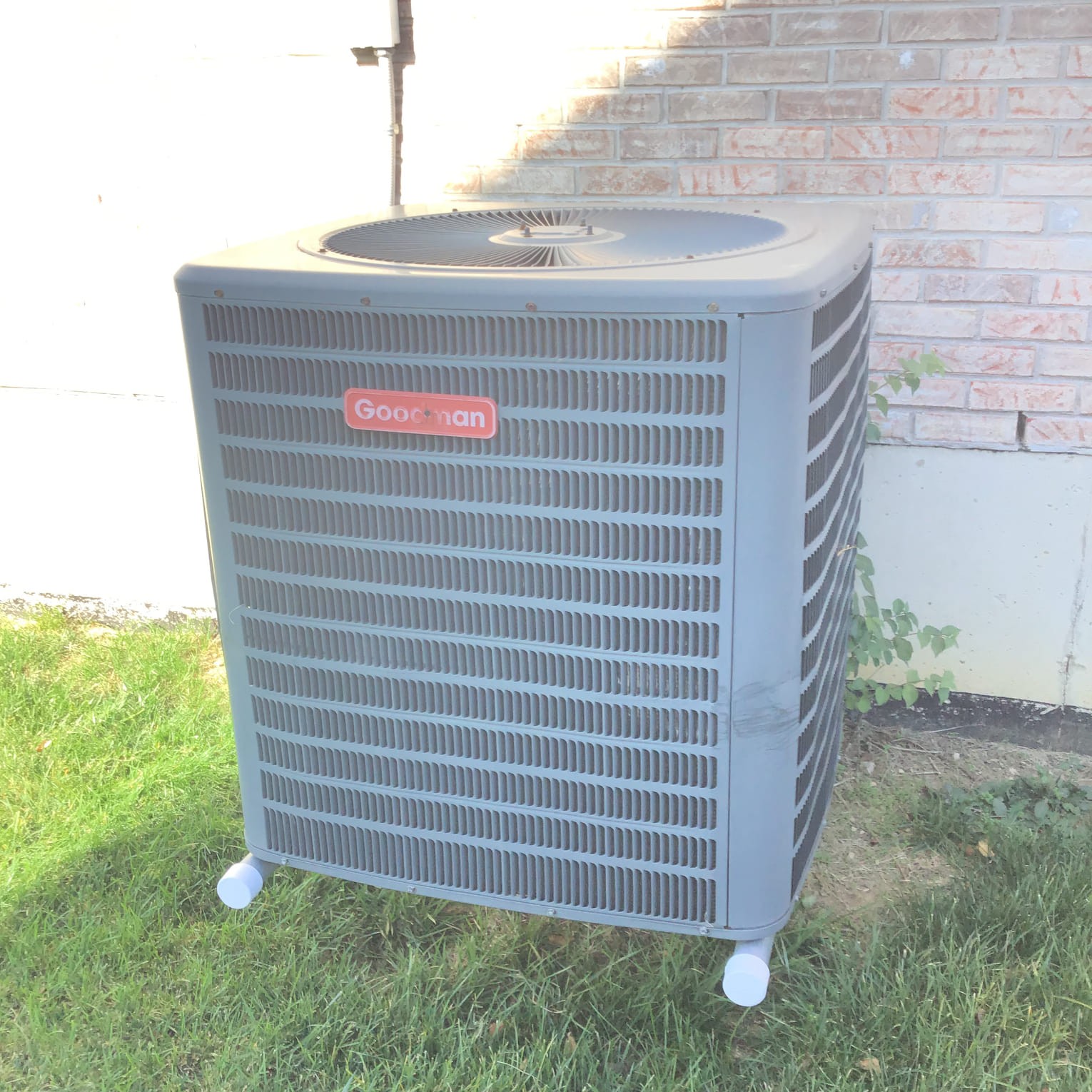 Goodman AC unit installed and serviced by Logan Services in Centerville, OH.