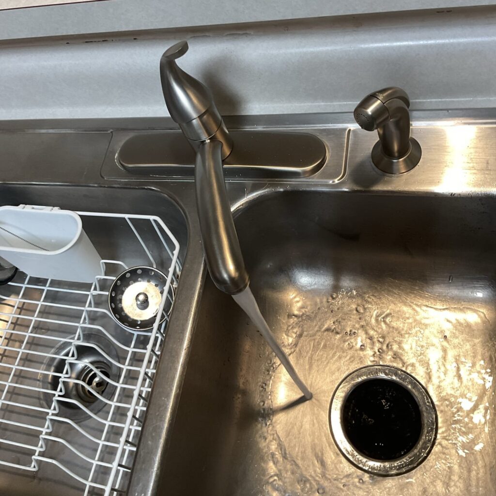 Kitchen sink replacement in Hamilton, OH, by Logan Services.