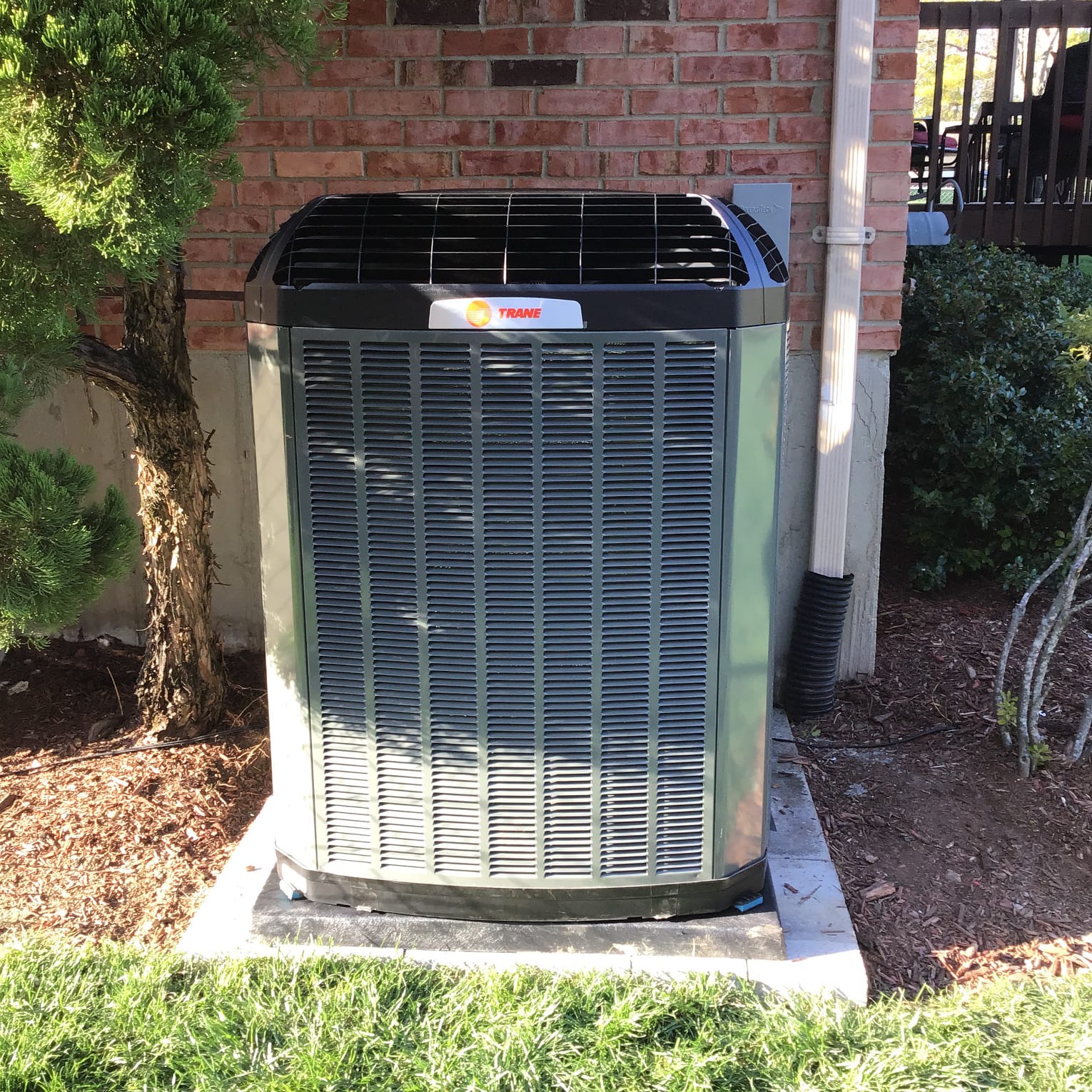Trane 22 SEER AC unit installed in Hamilton, OH.