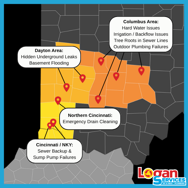 Homeowners in southern and central Ohio can face unique plumbing issues throughout the summer -- learn how Logan Services can help.