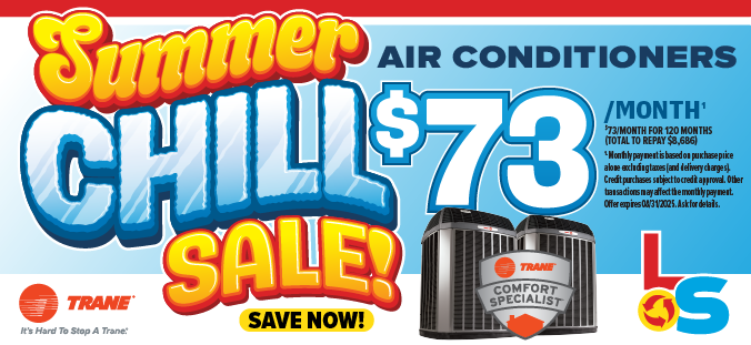 Summer Chill Sale $73/mo HVAC financing offer