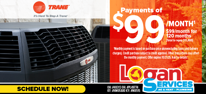 Logan Services HVAC financing $99 a month