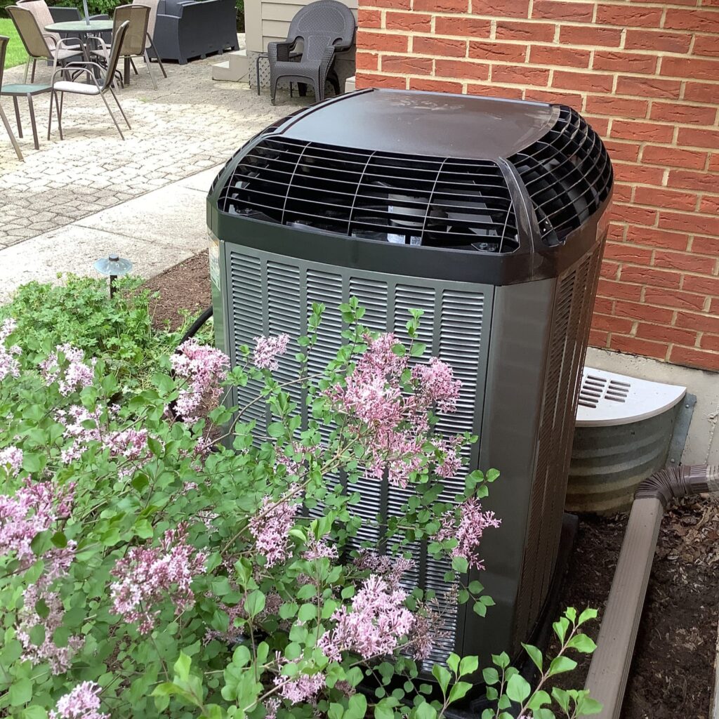 Trane AC unit installed by Logan Services in Springboro, OH.