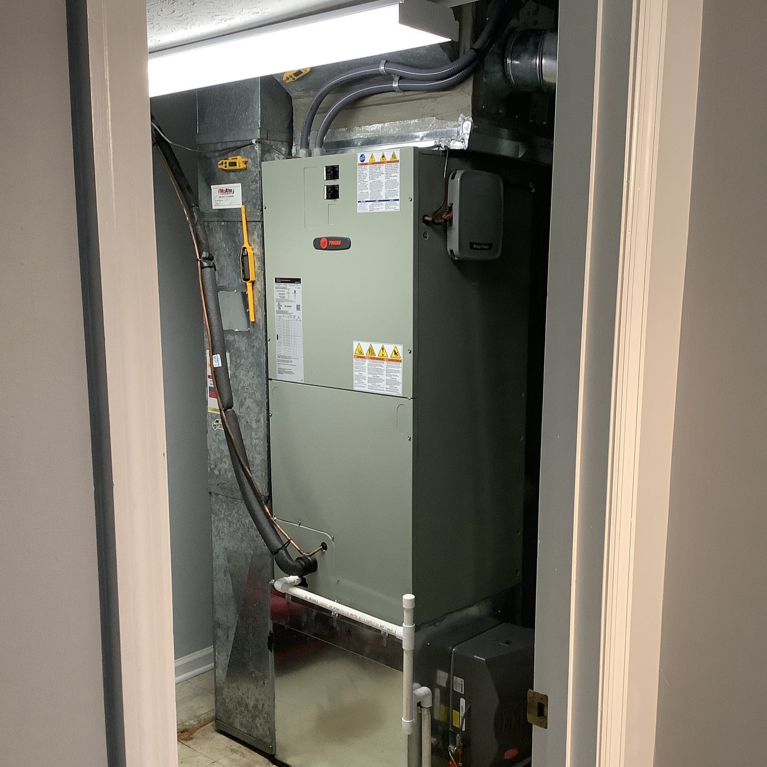 Trane furnace installed by Logan Services in Springboro, OH.