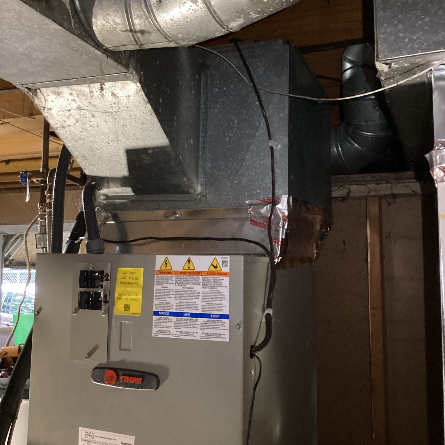 Air handler installed with heat pump in Columbus, OH, by Logan Services.