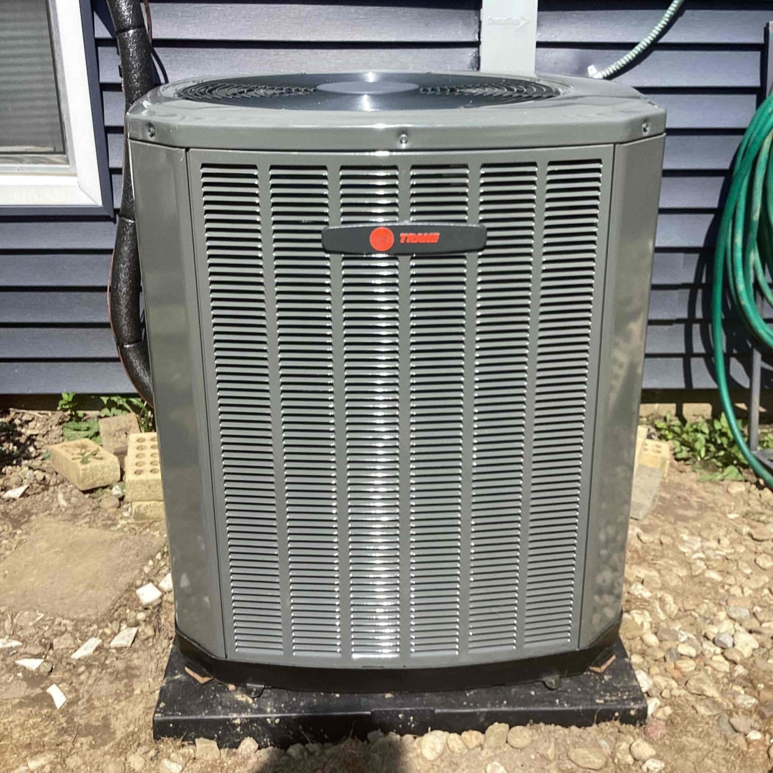 Trane AC unit installed in Columbus by Logan Services.