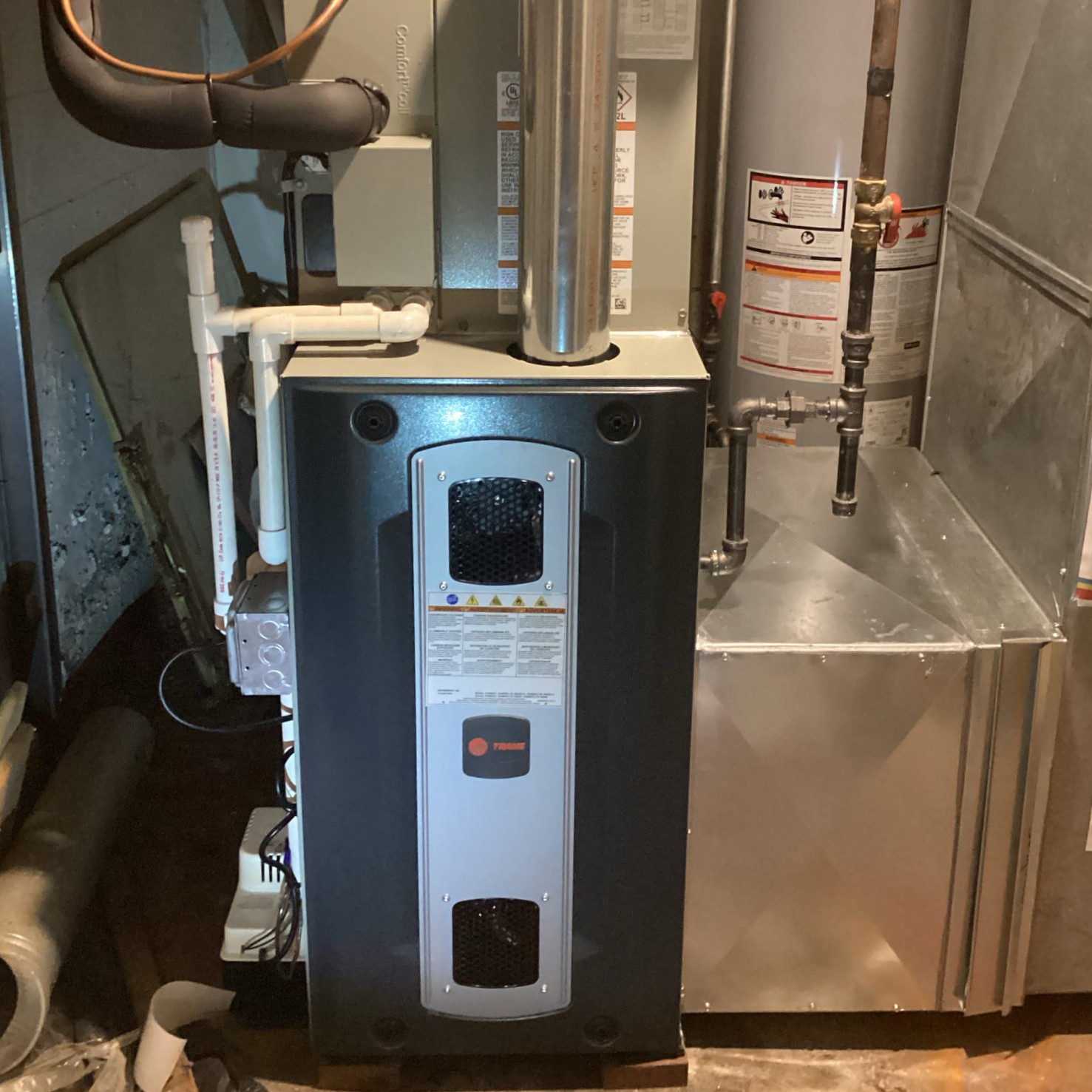 Trane furnace installed in Dayton by Logan Services.