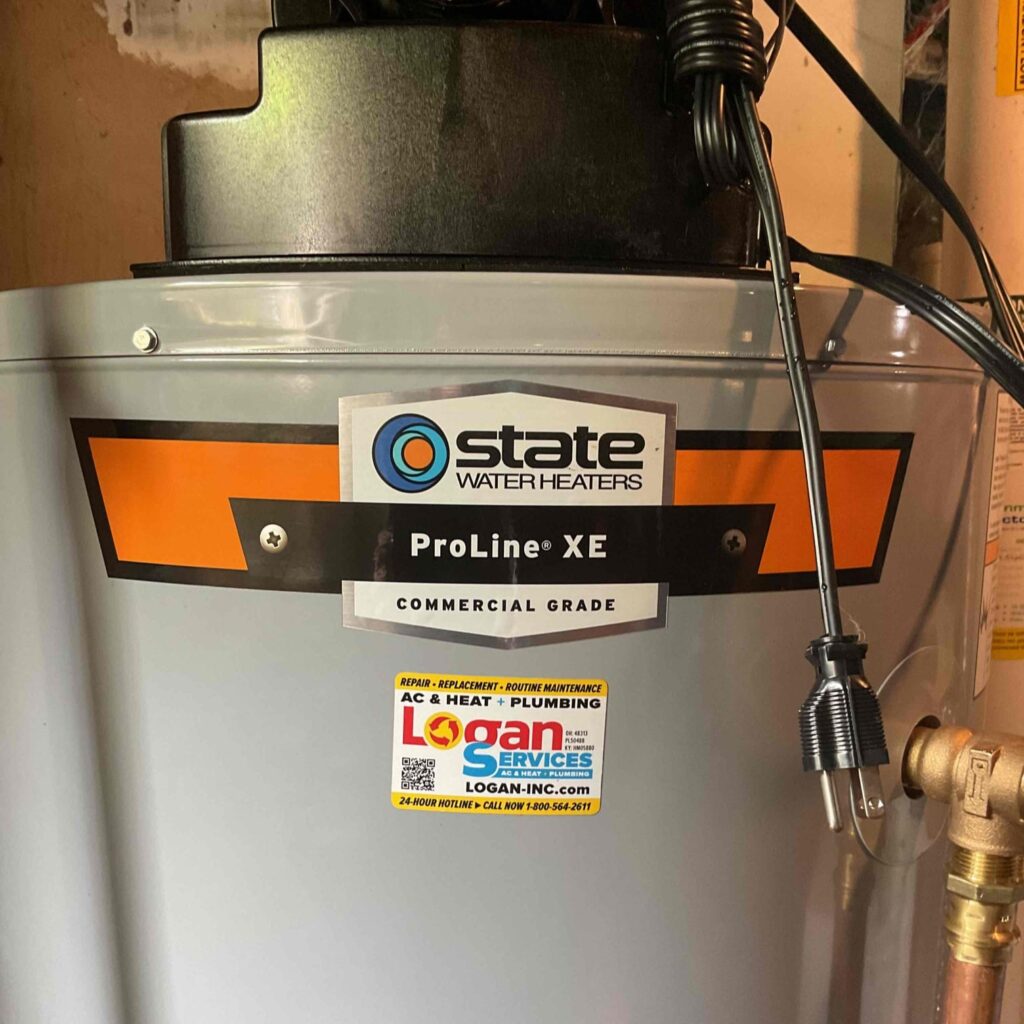 State water heater installed in Dayton, OH, by Logan Services.