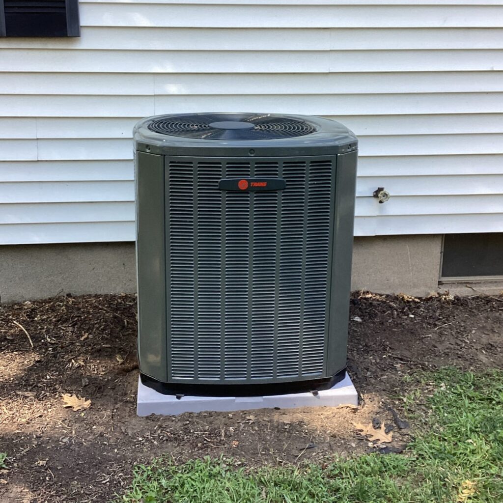 Trane AC unit installed in Cincinnati by Logan Services.
