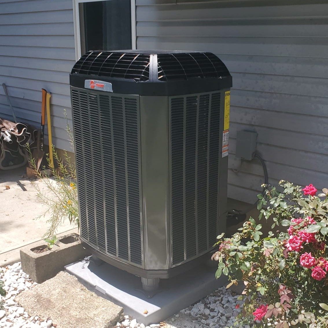 Trane heat pump installed in Florence, KY, by Logan Services.