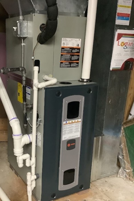 Trane Furnace installed by Logan Services.