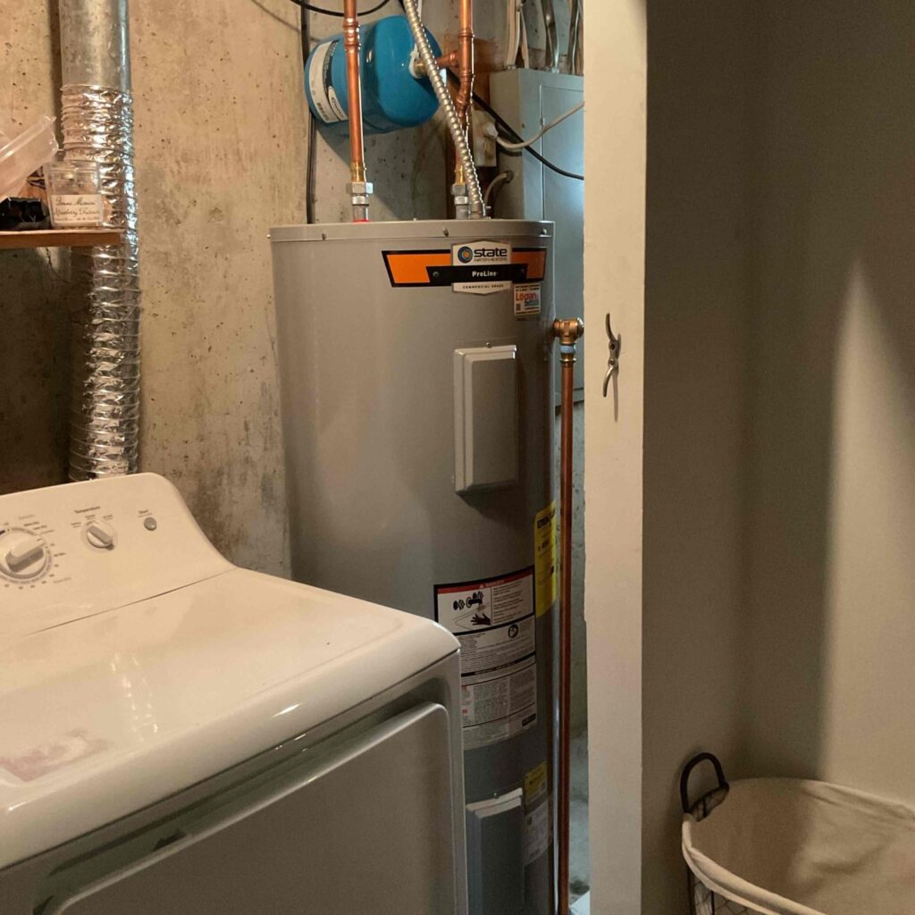 State tank water heater installed in Cincinnati, OH, by Logan Services.