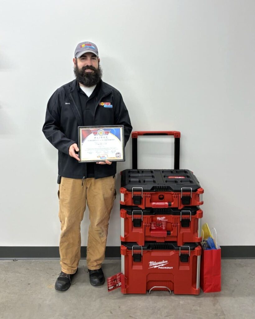 Cody B., Logan Services HVAC Apprenticeship graduate.