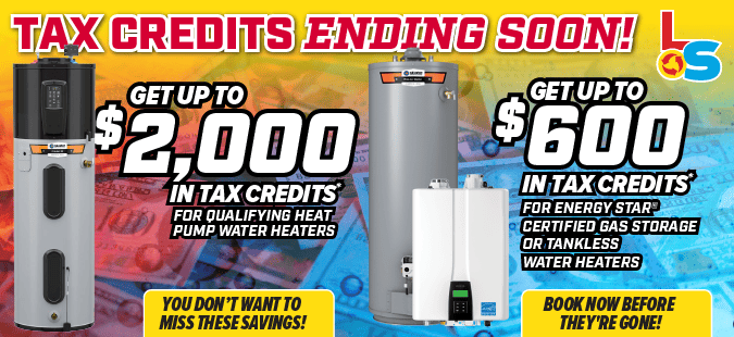 Water heater tax credit deals from Logan Services
