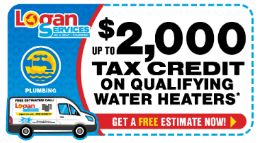 Claim up to $2,000 in water heater tax credits with Logan Services.