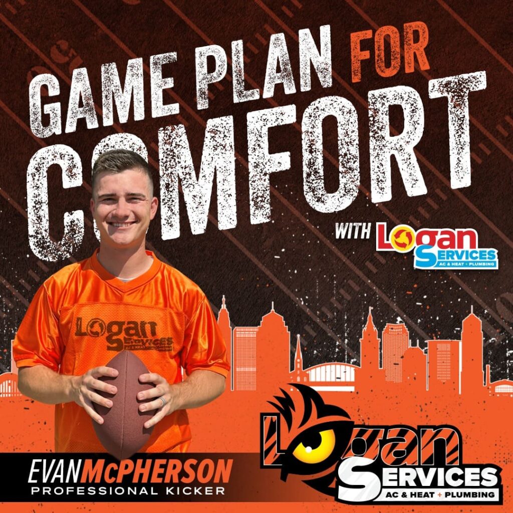 Evan McPherson NIL sponsorship with Logan Services