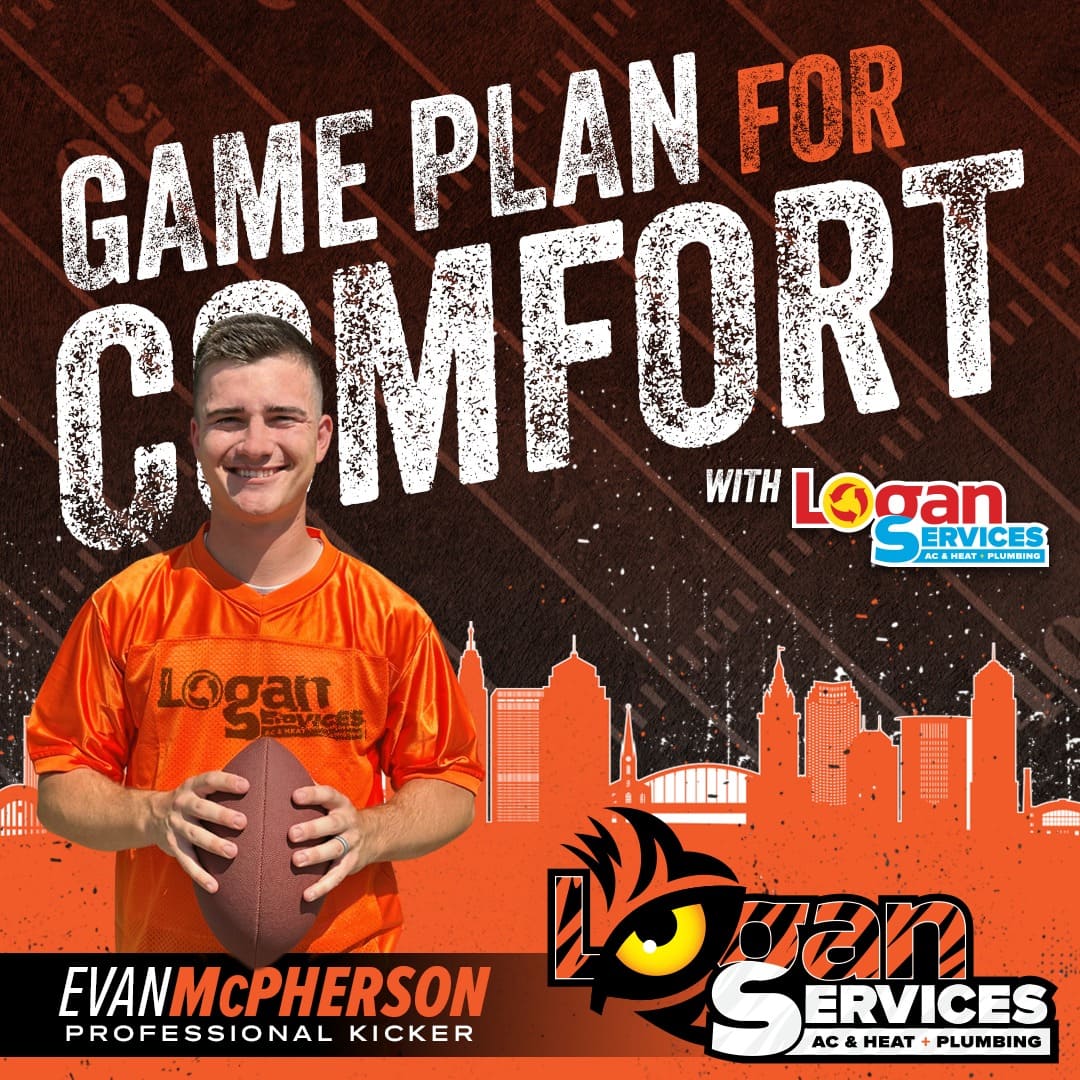 Evan McPherson NIL sponsorship with Logan Services