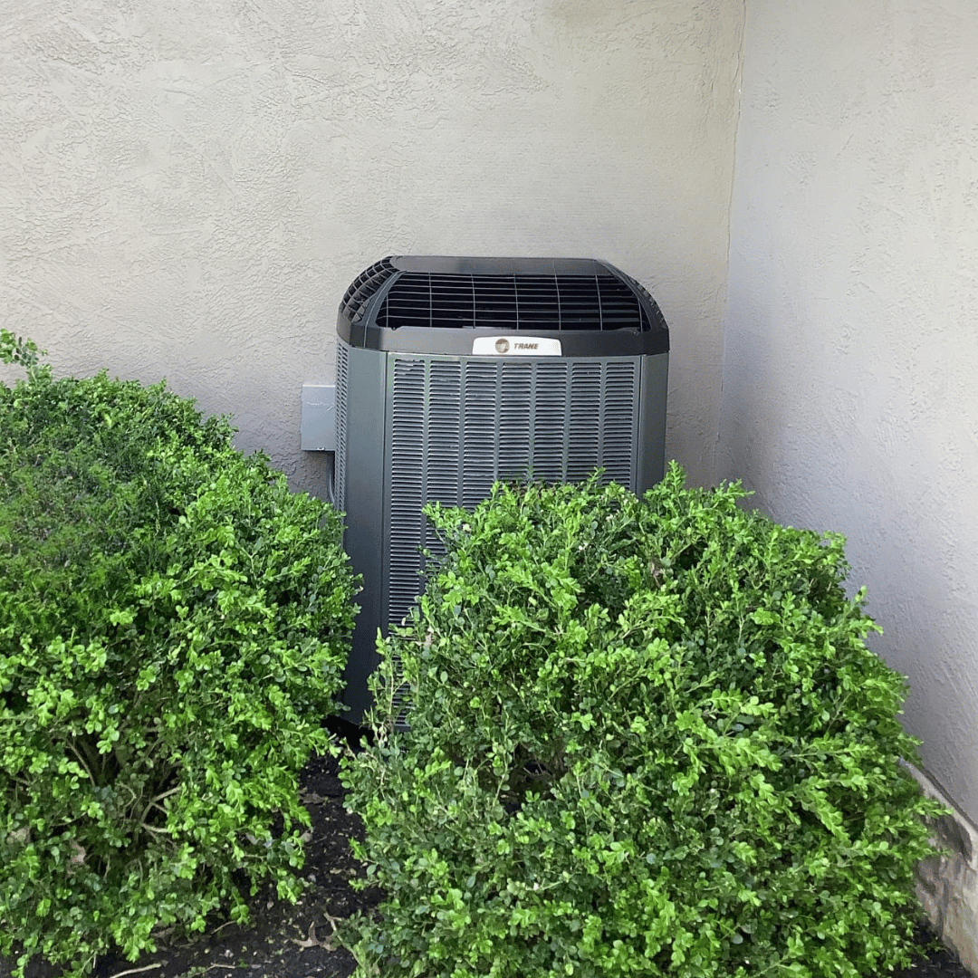 Trane XL17i central AC unit installed by Logan Services in Dublin, OH.