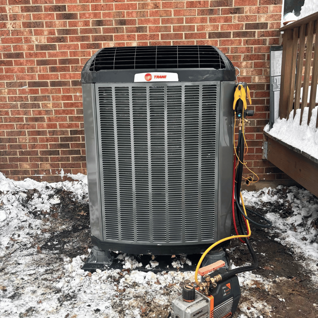 Trane heat pump installed in Milford, OH, by Logan Services.