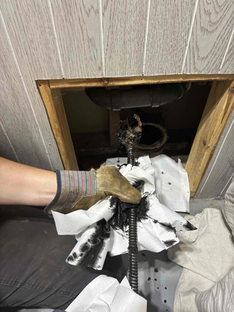 Drain snaked by Logan Services plumbers