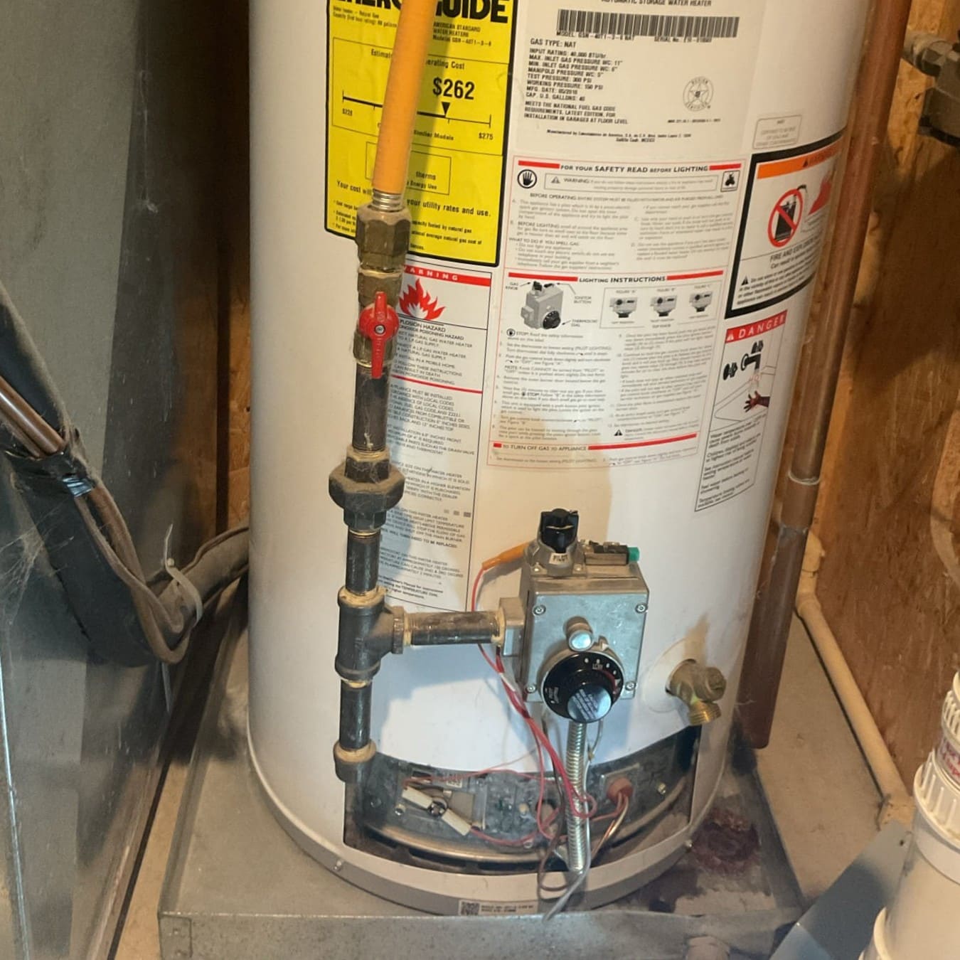 Water heater serviced in Dublin, OH, by Logan Services.