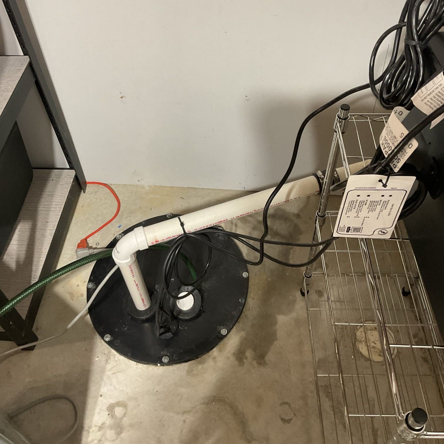 Sump pump repair performed by Logan Services plumbers in Milford, OH.