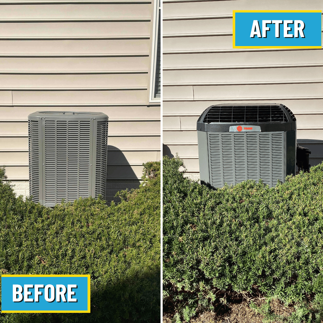 Air conditioner replaced by Logan Services HVAC technicians.