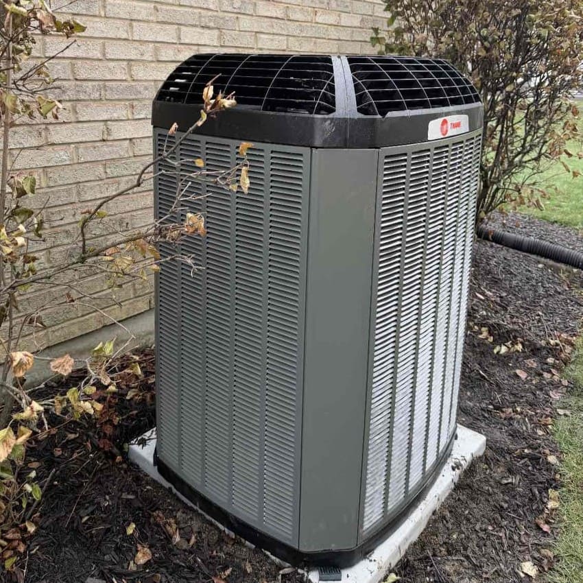 Trane AC unit installed in Mason by Logan Services HVAC technicians.