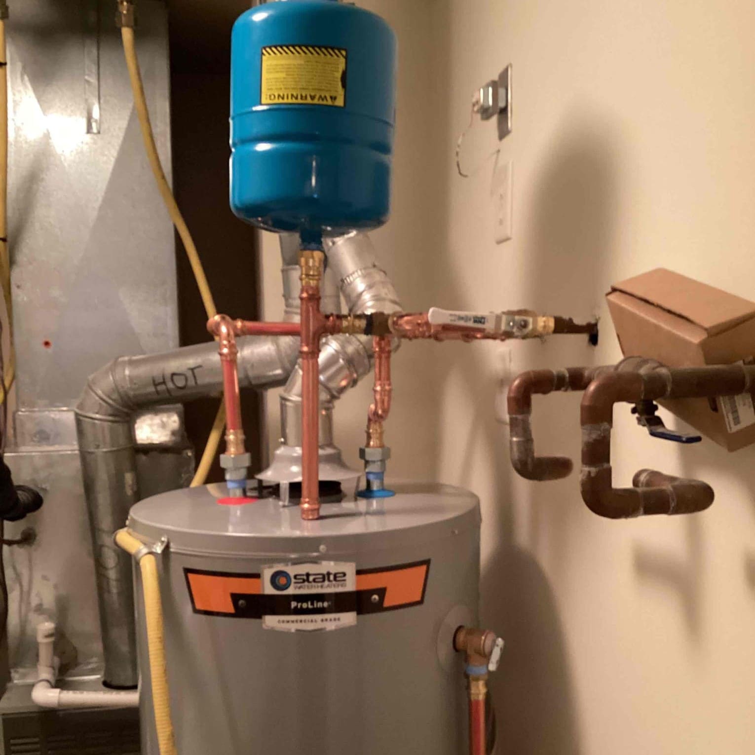 Water heater installed in Mason, OH, by Logan Services plumbers.