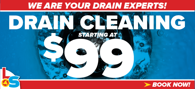 Drain cleaning starting at $99
