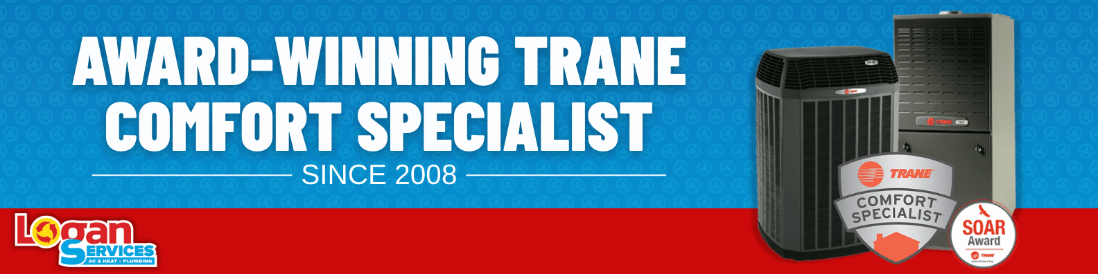Logan Services is the recipient of many Trane awards, including the SOAR award, the Director's Cup, and the Top 10 Trane Dealer Award.