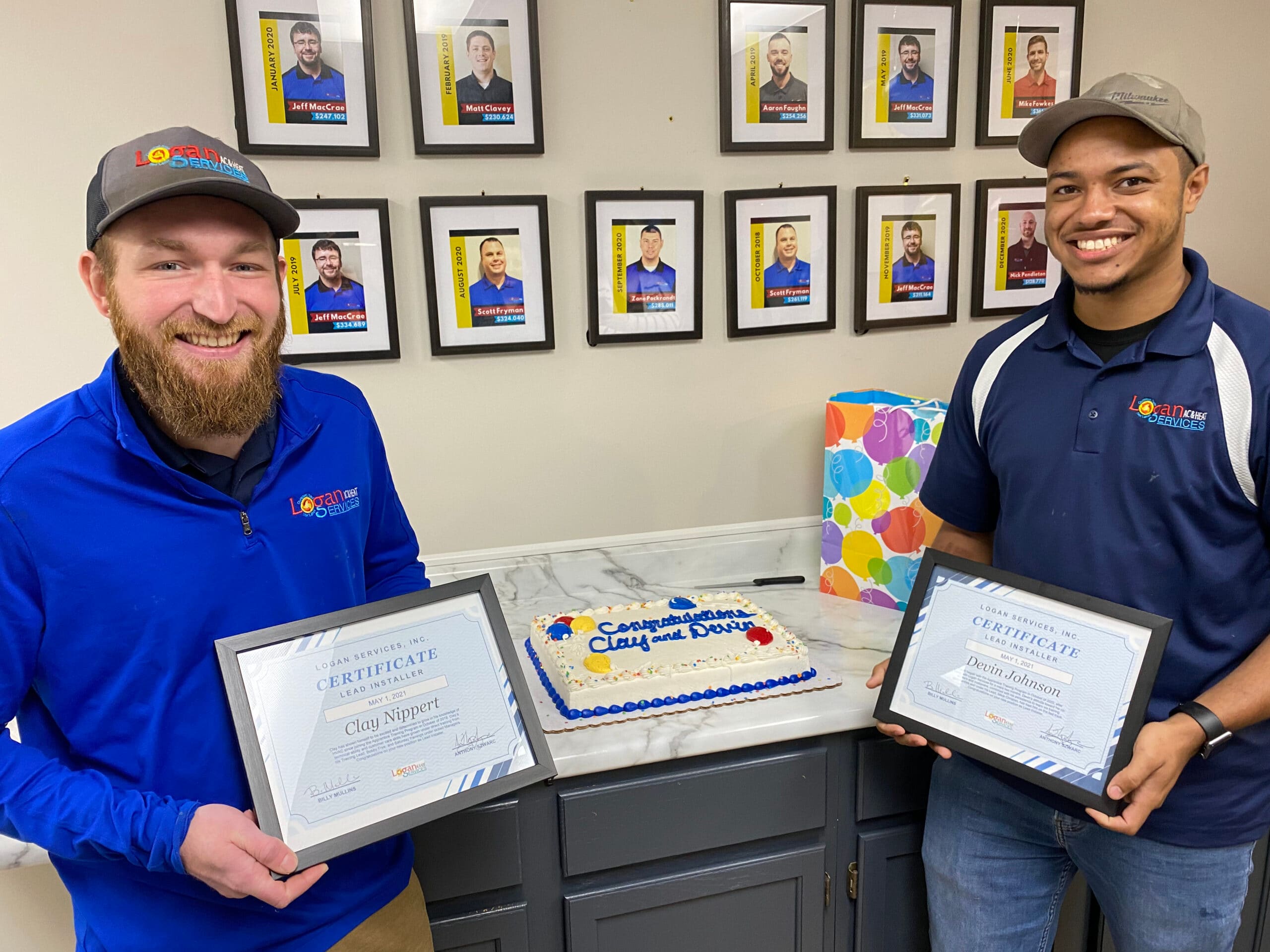 Logan Services HVAC install graduation