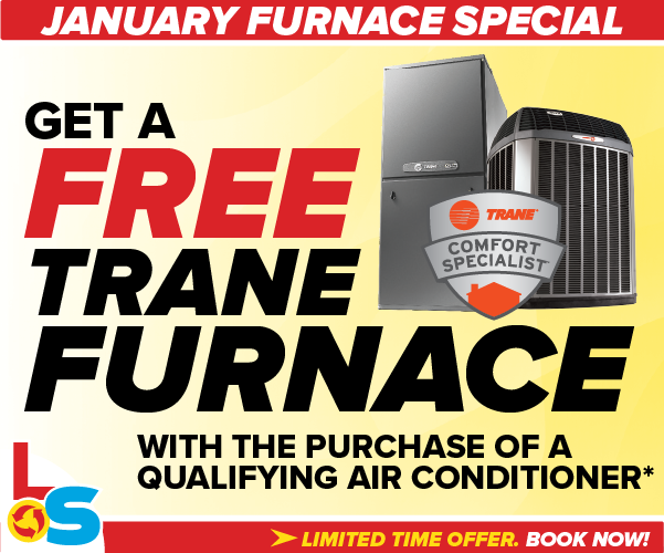 Free Trane furnace with purchase of a qualifying air conditioner promo