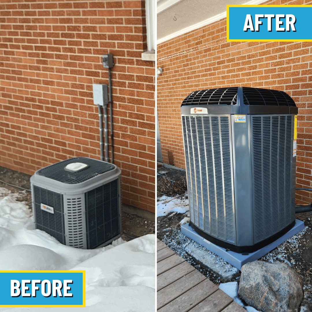 Trane AC replacement installed by Logan Services in Beavercreek, OH