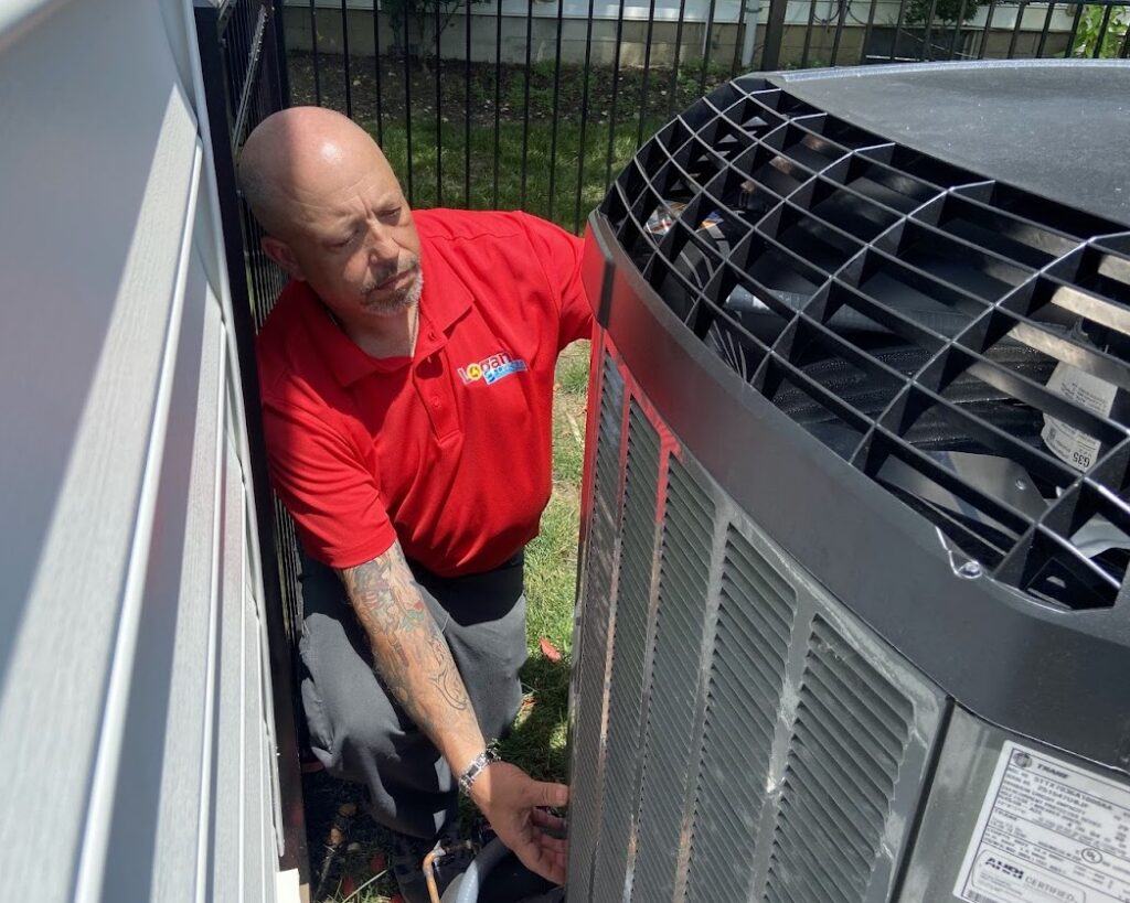 Logan Services HVAC technician in Columbus