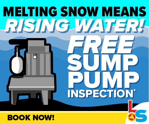 Free sump pump inspection with Logan Services - offer valid Feb 2026