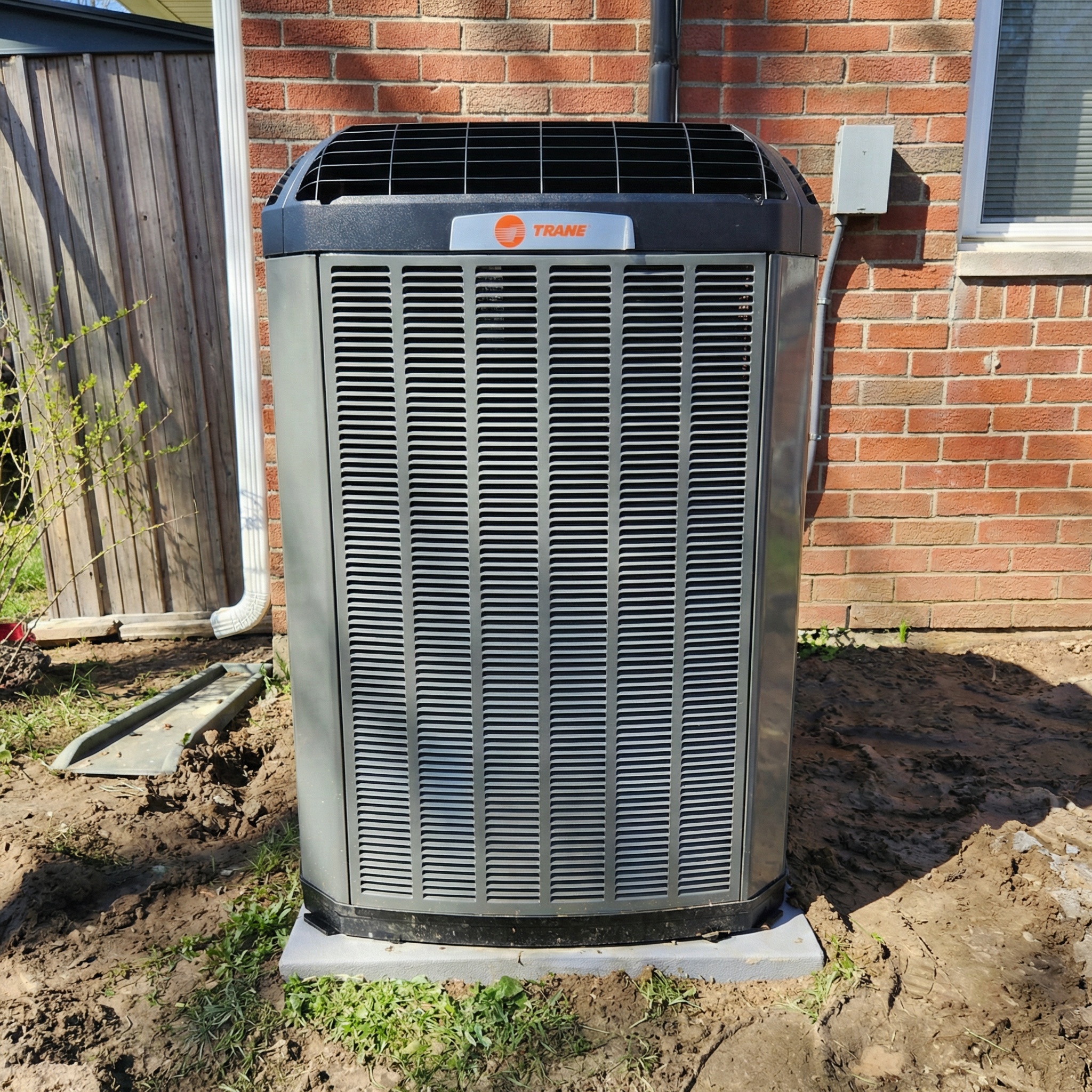 Trane AC unit installed by Logan Services