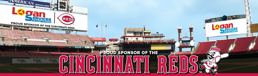 Cincinnati Reds sponsorship banner