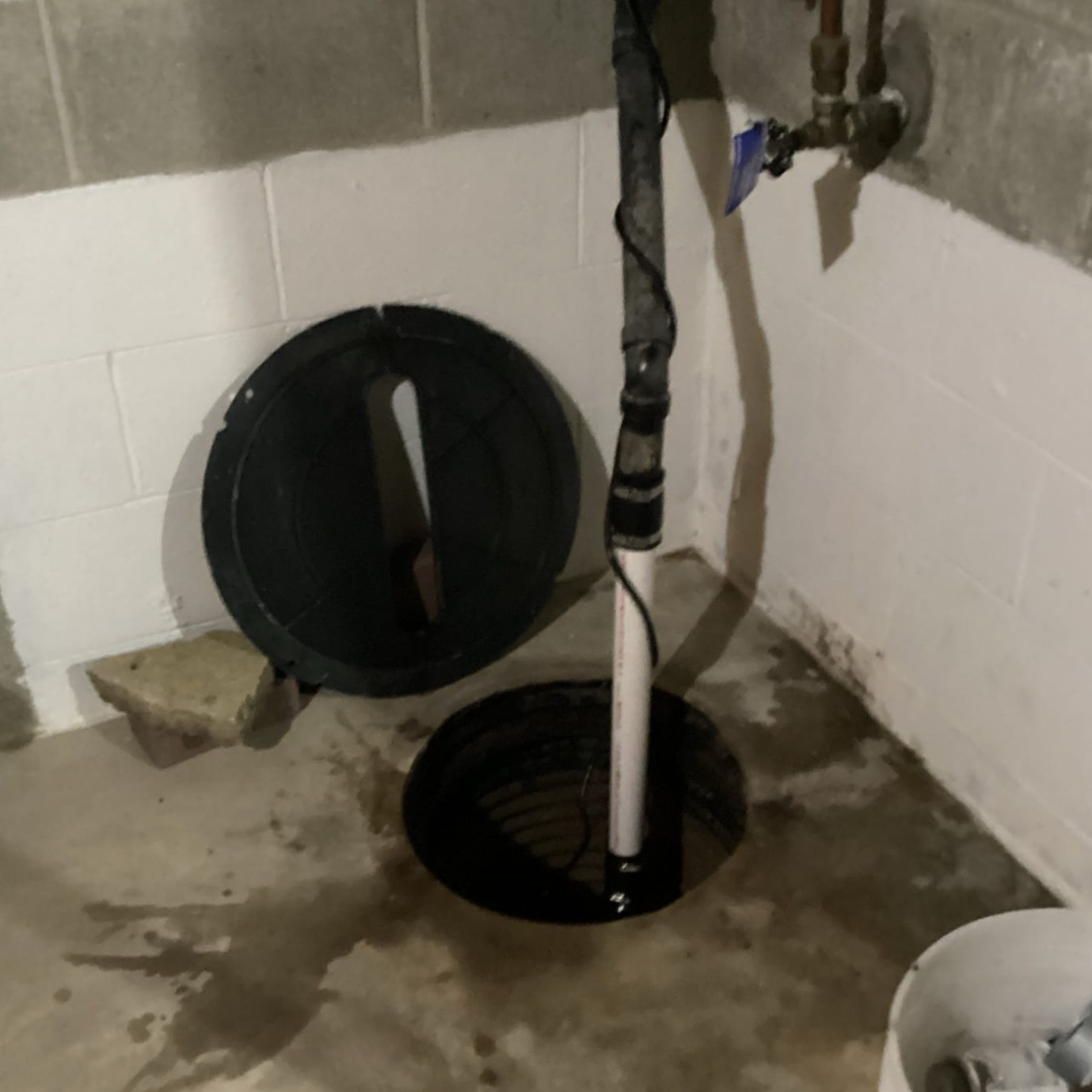 Sump pump replaced by Logan Services plumbers